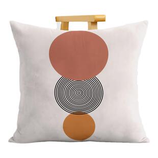 北欧黑白抱枕套简约轻奢千鸟格靠枕好看的灰色几何客厅沙发靠垫