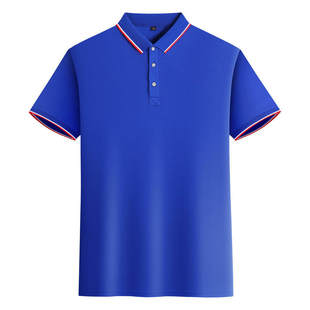 夏季工作服T恤定制短袖polo衫工装印字logo男女冰丝翻领t恤广告衫