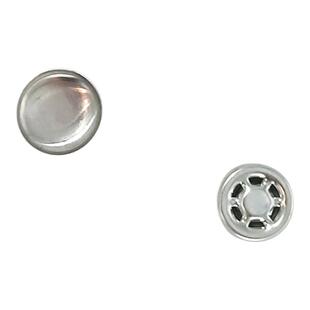 帽纽扣不包布金属三角钉帽顶扣银色棒球帽组合服装辅料配件包邮