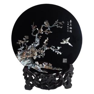 扬州漆器厂家居饰品结婚礼品情人节礼物客厅装饰摆件台屏可定制