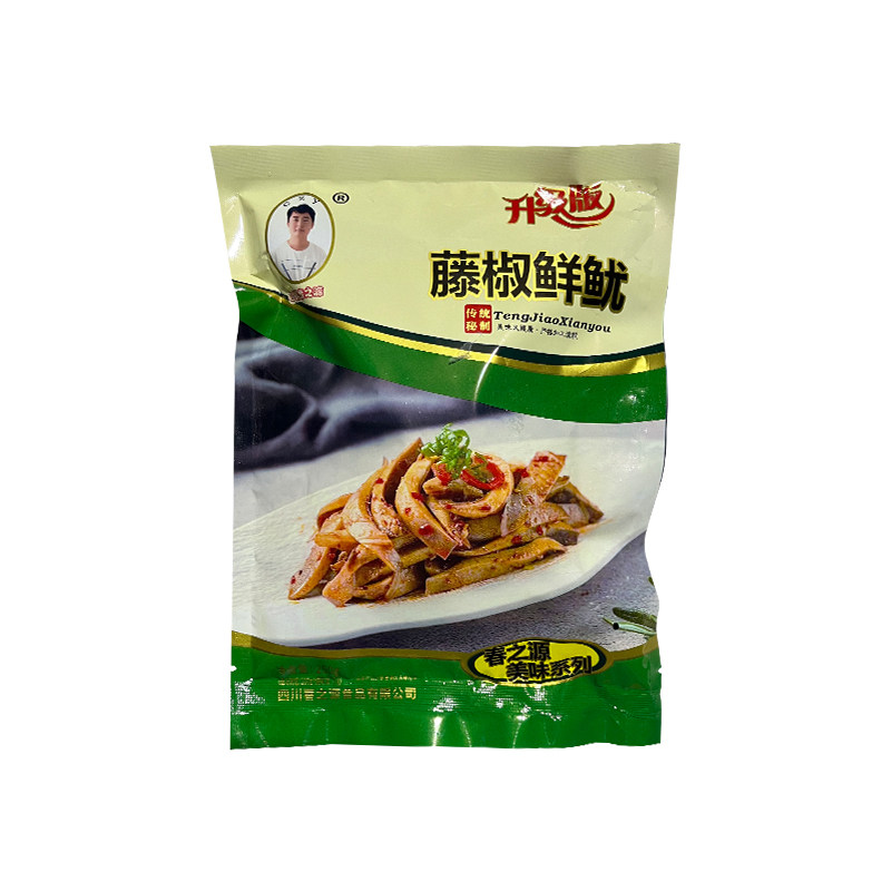 藤椒鲜鱿250g 春之源特色冷吃鱿鱼即食 四川特产 川味凉拌菜小吃