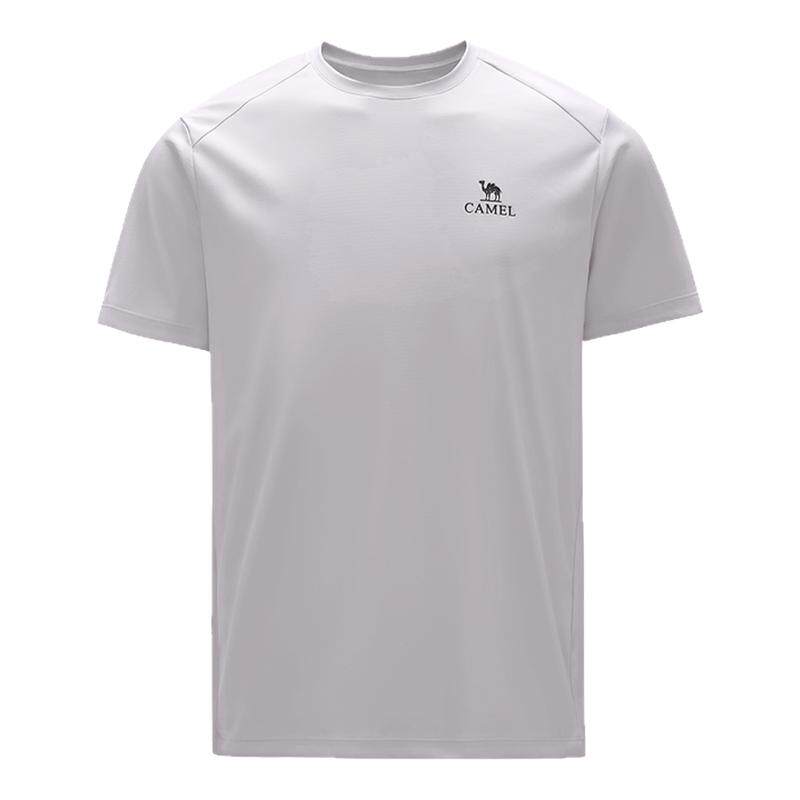 【滑滑T】骆驼男装运动速干短袖户外T恤跑步透气男款圆领新款夏季