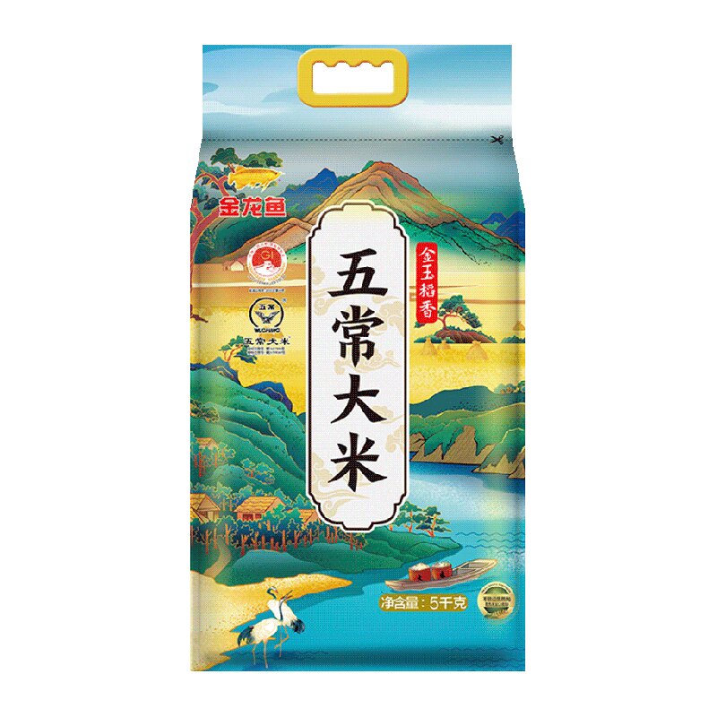 金龙鱼金玉稻香五常大米5kg鹰标