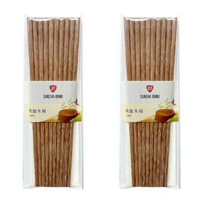 双枪天然实木原木鸡翅木筷子