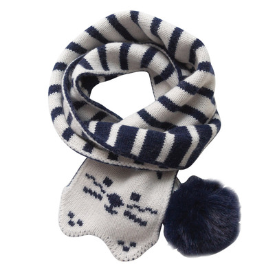 羊绒加厚保暖韩版卡通毛线围巾