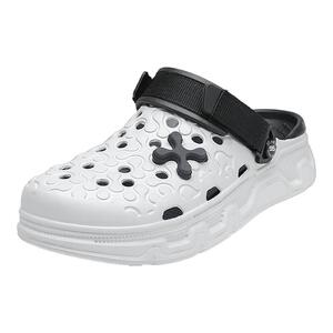 森马洞洞鞋男款夏季2025新款外穿软底男士踩屎感海边沙滩凉拖鞋W