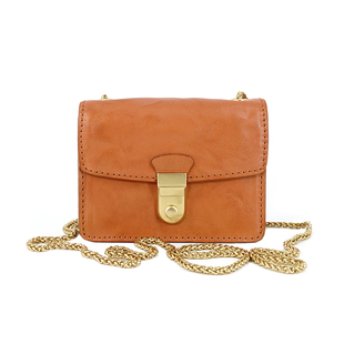 MissDeer定制植鞣牛皮洋气可爱迷你链条口红包百搭时尚斜挎小方包