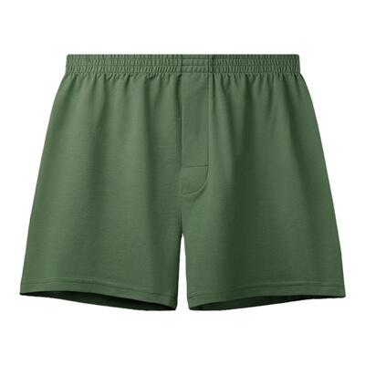 橄榄绿宽松纯棉阿罗裤男内裤军绿