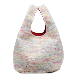 2025秋冬新款毛绒手提包可爱小巧便携小众小菜篮手腕包日常百搭女