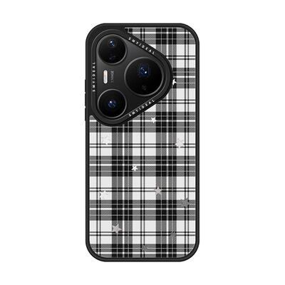 适用华为pura80手机壳pura80Pro磁吸保护套Pura70Pro+新款可爱镜面防摔荣耀300格子星星magic8好看高级感外壳