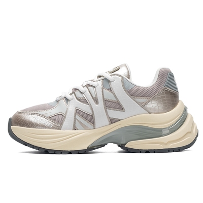 MLB老爹鞋男鞋女鞋2025冬季新款撞色鞋子运动鞋NY厚底鞋跑步鞋