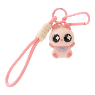 可爱大眼暹罗猫钥匙扣挂件植绒公仔创意小礼品书包挂件小饰品