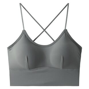 夏季冰丝美背小胸加厚裹胸女镂空细肩带抹胸背心聚拢带胸垫内衣