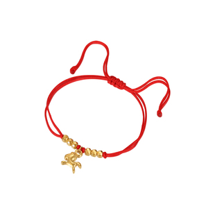 旭平马年新年红绳手链编织绳红色抽拉手绳新年氛围手饰合辑