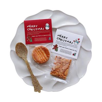 卡通姜饼人雪人圣诞节饼干页眉