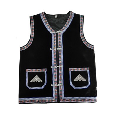 少数民族成人苗族马甲马夹餐厅