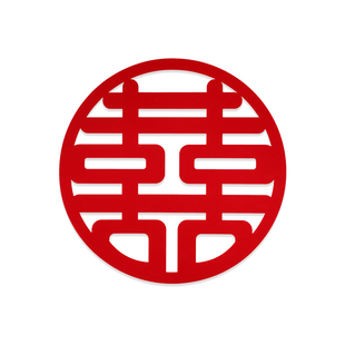 喜字结婚专用婚房装饰贴纸贴窗户大门喜字贴婚礼布置用品囍字门贴