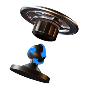 magsafe磁吸手机支架万向调节磁吸手机架双头磁吸金属懒人手机支架健身房户外运动厨房墙上挂壁神器