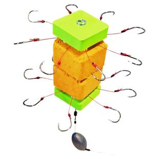 新款反离底套装钓鲢鳙大头鱼防挂海杆抛竿方块饵料浮力泡沫板配件