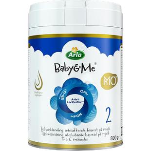 Arla宝贝与我5HMO极光蓝罐 2段 高端丹麦进口婴幼儿奶粉 800g