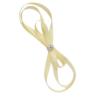 白昼小熊同款嫩黄色蝴蝶结发夹女顶夹公主芭蕾风边发卡鸭嘴夹发饰