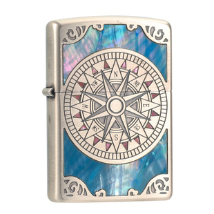 zippo打火机原装正版贝壳爱情海罗盘煤油美国正品男士限量款收藏