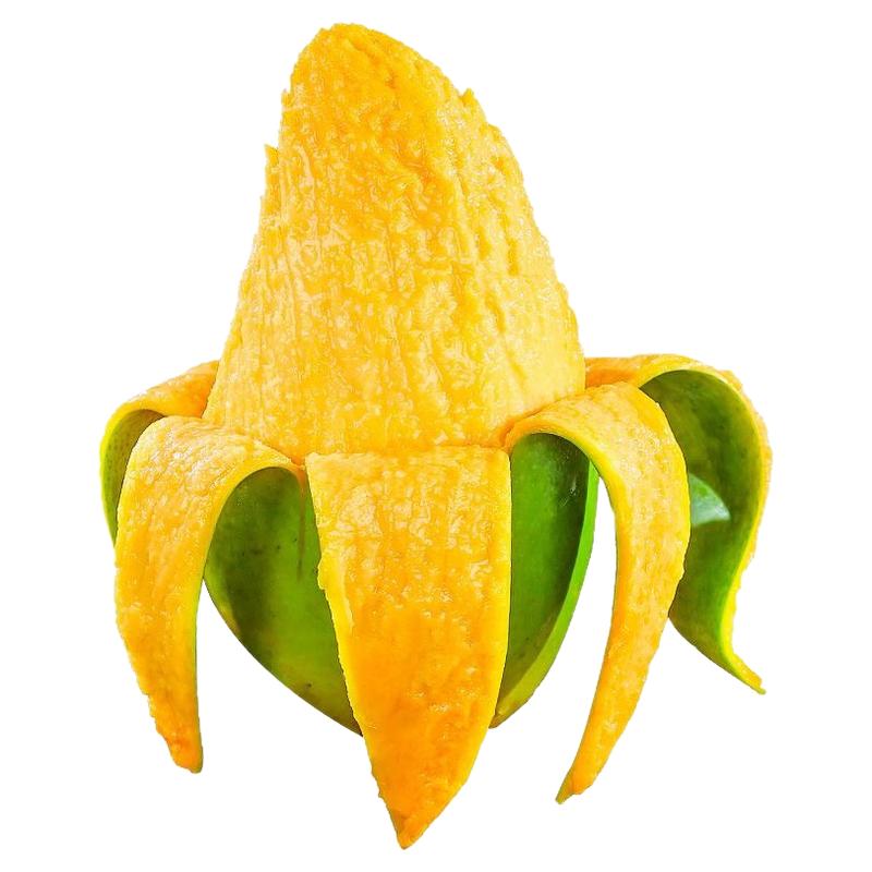 【精品】正宗玉芒青皮芒果5斤新鲜热带水果大果应季批发包邮整箱