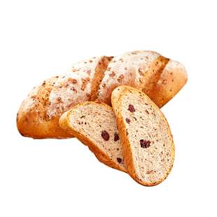 全麦蔓越莓粗粮列巴切片面包黑麦亚麻籽硬欧包无糖精健身营养代餐