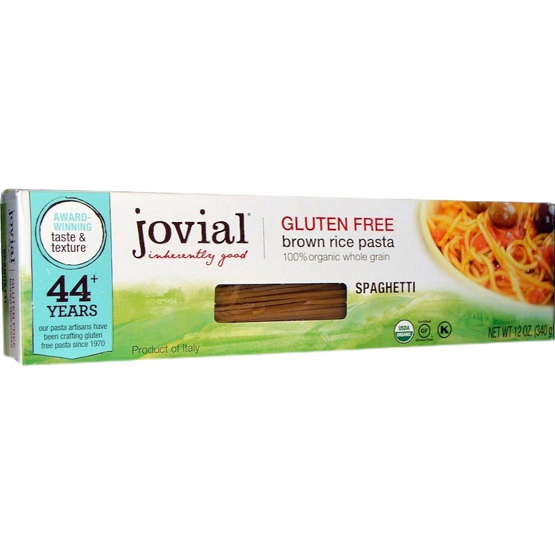 Jovial无麸质糙米面条无蔗糖意大利面无蛋奶意面Brown Rice Pasta