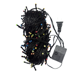 led黑线闪泡彩灯闪灯串灯满天星街道树木亮化节日装饰防水彩雾灯