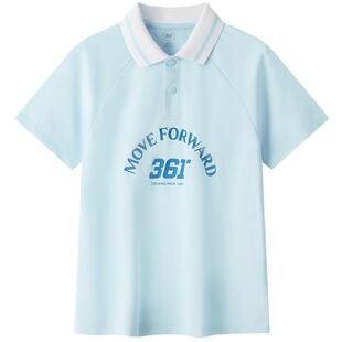361°童装男女童短袖POLO衫2026夏季新款中大童透气速干运动上衣