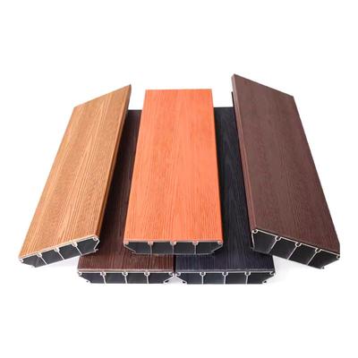 铝合金地板户外无缝塑木全铝共挤地板木塑板室外庭院仿木地板防水