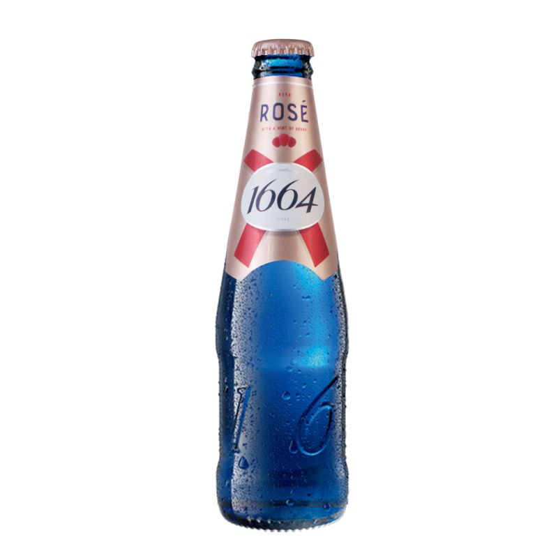 【国产】1664桃红白啤Kronenbourg多口味组合法式小资熟啤酒250ml
