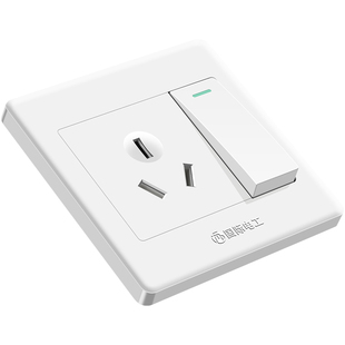 国际电工86型16安空调插座带开关 一开三孔空调热水器大功率插座