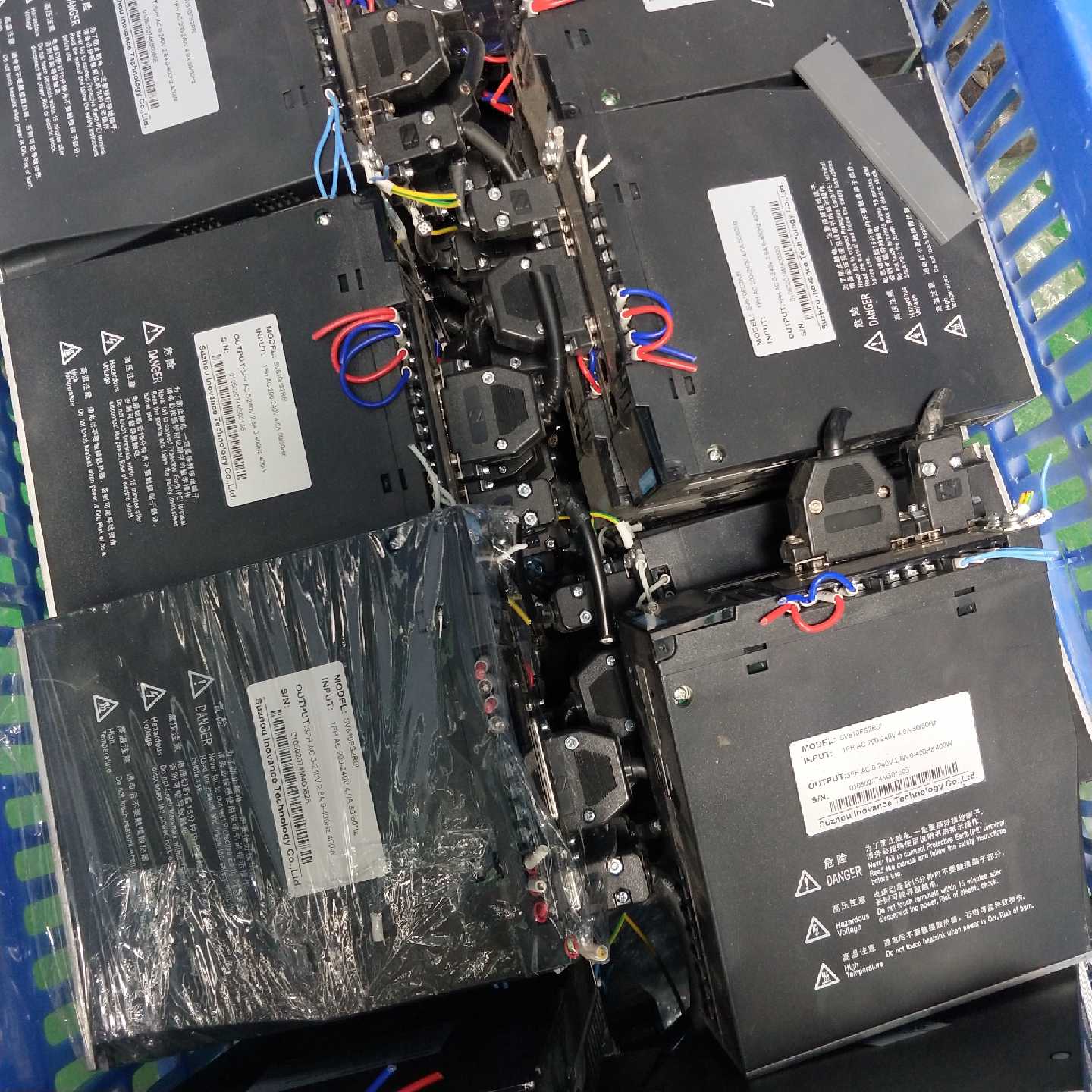 议价二手汇川400w伺服电机现货sv610ps2r81现货50套