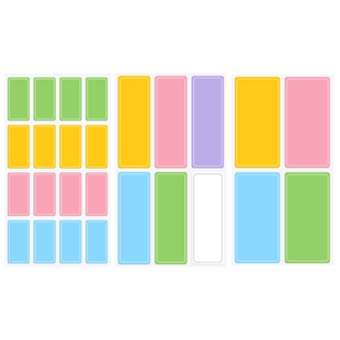 彩色标签贴纸可爱防水可手写自粘便签贴不干胶标签贴口取纸小号化妆品护肤品水杯贴家用收纳分类日期贴记号贴