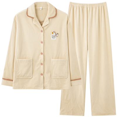 2025新款海岛绒睡衣女款冬季珊瑚绒加厚高级感冬装女生冬天家居服