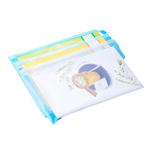 得力A4磨砂拉链袋文件袋5588学生考试半透明资料袋A5商务办公拉链公文袋5589