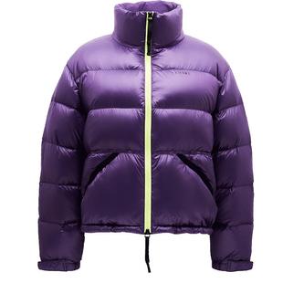 LINC金羽杰短款羽绒服女春季羽绒服亮彩立领面包服秋冬外套1296