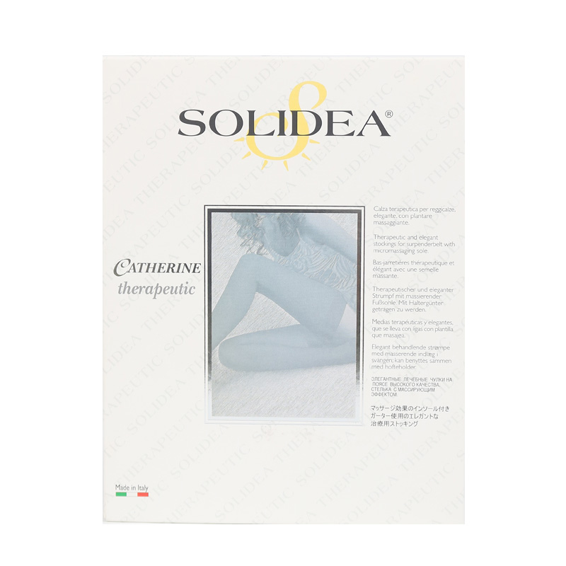 【自營(yíng)】SOLIDEA壓力絲襪女黑絲薄款防勾絲性感連褲襪肉色美膚襪