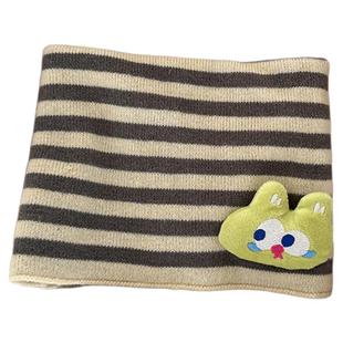 宝宝围巾男女童舒适保暖护颈脖套秋冬季小孩子可爱条纹围脖儿童潮
