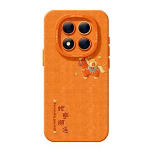 适用红米note15pro手机壳女款note14保护套小米高级note11pro硅胶防摔13por+全包redmi新年12turbo软马年有福