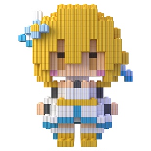 同人二创原神积木人仔蒙德系列拼装玩具微小颗粒益智立体动漫手办