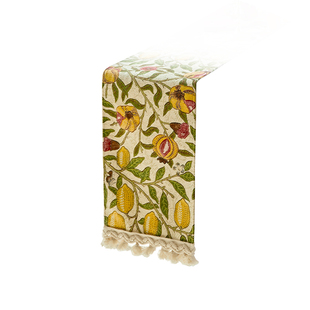 偏爱集美式桌旗高级感复古风流苏茶几电视柜台布斗柜小清新长条巾