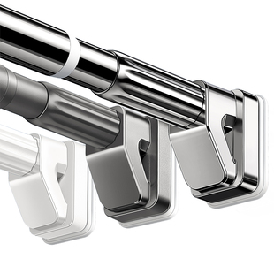 晒晾衣架阳台家用墙上固定侧装伸缩免打孔一整根晾衣杆飘窗台神器