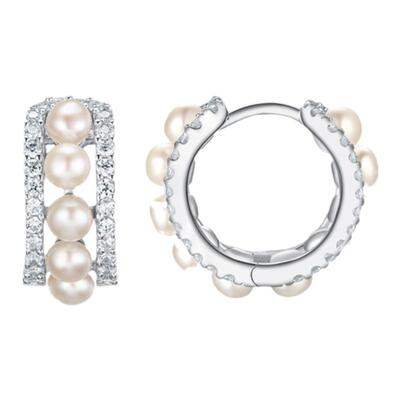 apm珍珠复古925银女气质小众耳环