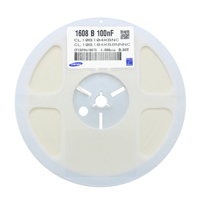贴片电容0603 100NF X7R 50V 10% CL10B104KB8NNNC三 星代理供货