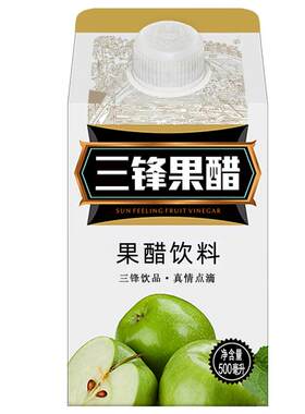 三锋果醋苹果醋饮料整箱15盒发货