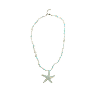 航海系多巴胺串珠海星项链女