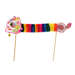 新年手工diy舞马拉花翻翻马幼儿园儿童马年道具制作材料礼物2026